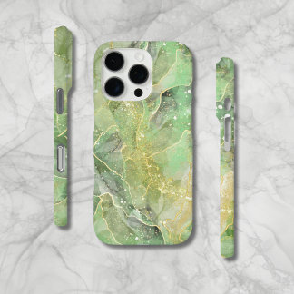 Moderne Billowy Green Agate Style coque iphone