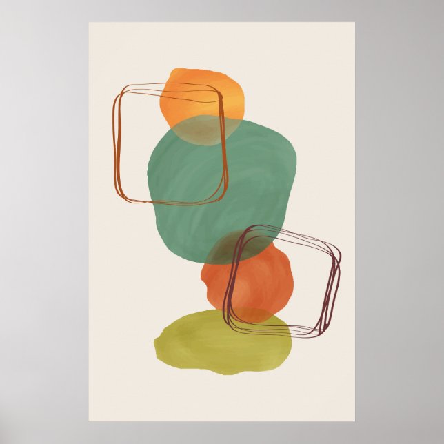 Moderne Bio Formen Moderne Kunst 1 Poster (Vorne)