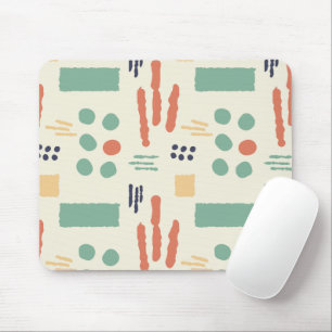 Moderne Bio Formen Mousepad Retro Warme Naht
