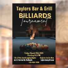 Moderne Black Billard Turnier Bar