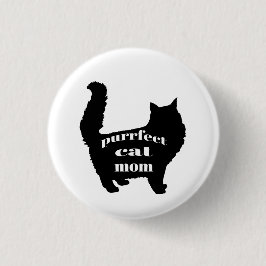 Moderne Black Cat Mama Button