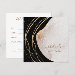Moderne Black Gold Glitzer Hair Stylist-Geschenkka