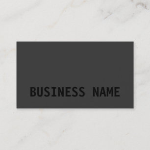 Moderne Black Out Business Card Visitenkarte