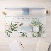 Moderne Blanc Blush Or Eucalyptus Entreprise Grand