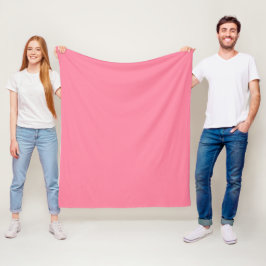 Moderne Blase rosa Schlicht Solid Color Fleecedecke
