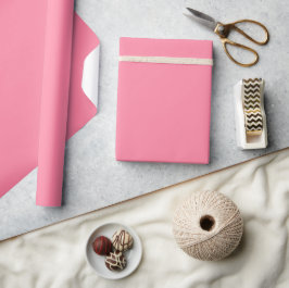 Moderne Blase rosa Schlicht Solid Color Geschenkpapier