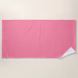 Moderne Blase rosa Schlicht Solid Color Strandtuch