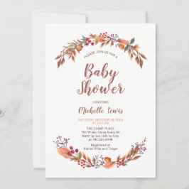 Moderne Bläsernbauch Babydusche Einladung