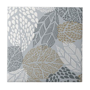 Moderne Blätter Keramik Tiles Fliese