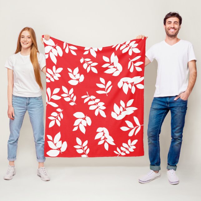Moderne Blätter mit individuell anpassbaren Hinter Fleecedecke (Beispiel)