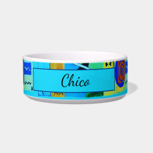 Moderne blaue Abstrakte Inspiration von Matisse Napf