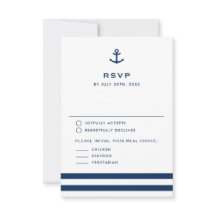 Moderne blaue Ankerhochzeit der Marine