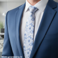 Moderne Blaue Aquarell-Blumenmuster