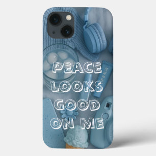 Moderne blaue ästhetische Handyhülle Case-Mate iPhone Hülle