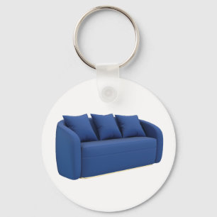 Moderne blaue Couchgarnitur  Schlüsselanhänger