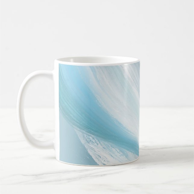 Moderne, blaue Dekoration Kaffeetasse (Links)