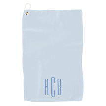 Moderne blaue drei Buchstaben-Monogramm