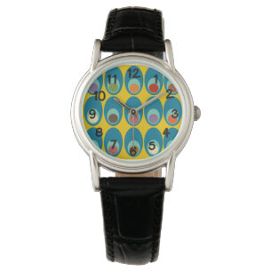 Moderne blaue Eier aus dem Mittelalter Armbanduhr