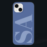 Moderne blaue erste minimale monogramm zeitgemäß Case-Mate iPhone 14 hülle<br><div class="desc">Moderne Cornflower blau erste monogramm minimale zeitgenössische Handy Gehäuse Design.</div>
