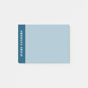 Moderne Blaue Farbkombination Post-it Klebezettel