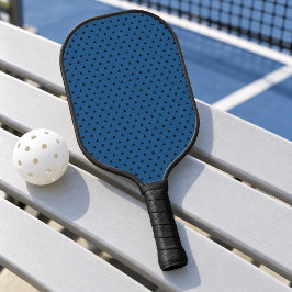 Moderne Blaue Geometrische Dreiecksstruktur Pickleball Schläger