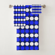 Moderne, blaue, gepunktete Streifen auf Navy Blue