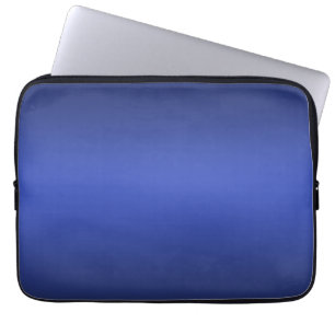 Moderne blaue Gradientengalaxie Laptopschutzhülle