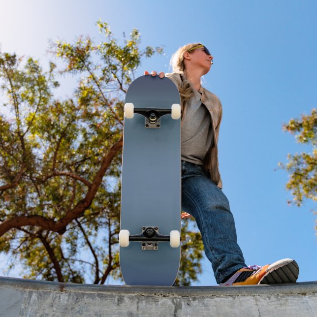 Moderne blaue Gradientengalaxie Skateboard (Außenbereich 1)
