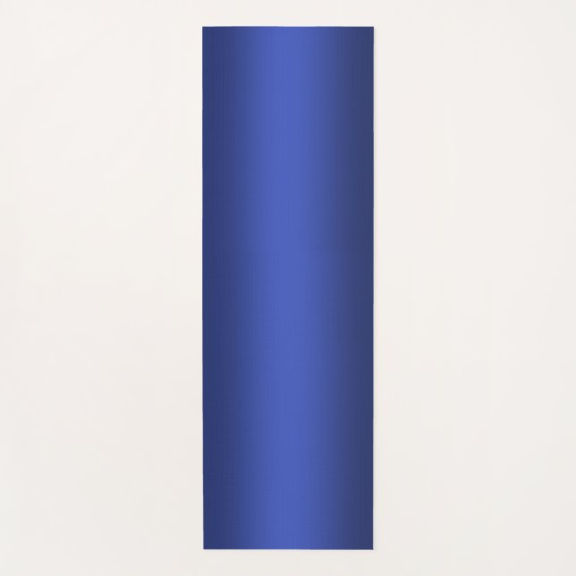 Moderne blaue Gradientengalaxie Yogamatte (Vorderseite)