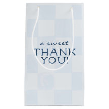 Moderne blaue karierte Babyparty