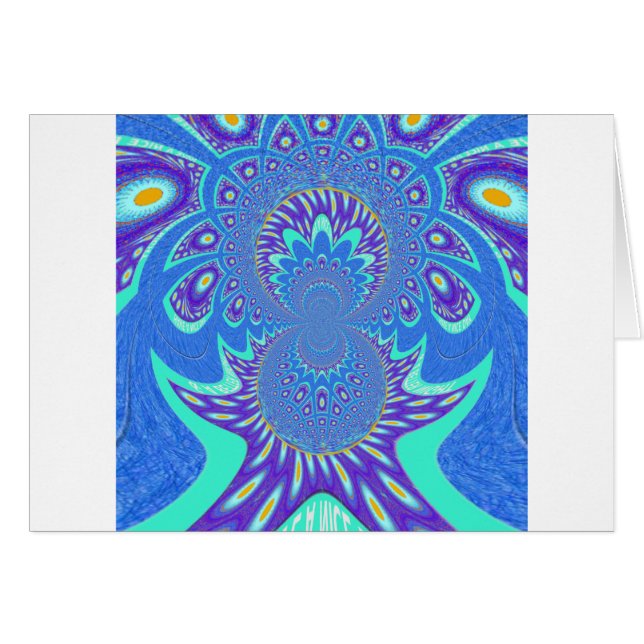 Moderne blaue Kunst (Vorderseite (Horizontal))