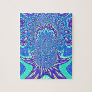 Moderne blaue Kunst