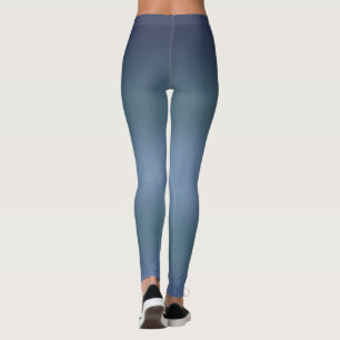 Moderne blaue Marinegradition Wasserfarbengalaxie Leggings