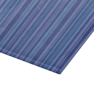 Moderne Blaue Purpur Streifen Schneidebrett