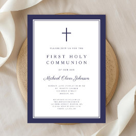 Moderne blaue religiöse junge Kommune Einladung