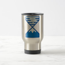 Moderne Blaue Sanduhr-Berg-Natur