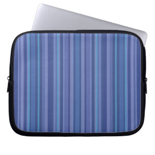 Moderne Blaue Violette Streifen Laptopschutzhülle