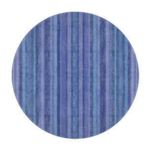 Moderne Blaue Violette Streifen Schneidebrett