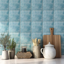 Moderne blaue Wasserfarbe-Küstenheim