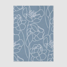 Moderne Blaue Wildblume 