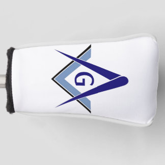 Moderne blaue Winkel und Zirkel Golf Headcover