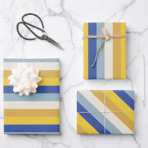 Moderne blaugelbe goldene Streifen aus Hanukkah