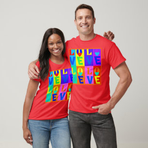 Moderne Bliss: Liebe Elegante T-Shirt