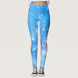 Moderne Blue Athletic Workout-Leggings Leggings