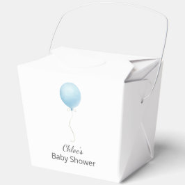 Moderne Blue Balloon Baby Dusche Geschenkschachtel