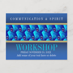 Moderne Blue Business Workshop Invitation modèle