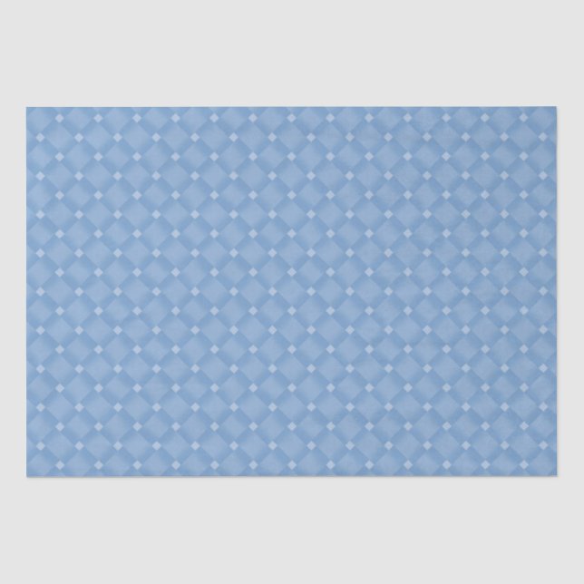 Moderne Blue Diamond Zickzack Baby Dusche Seidenpapier (Vorderseite)