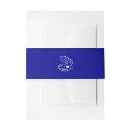 Moderne Blue Mediterrane Muschel Wedding Bly Band