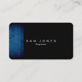Moderne Blue Pixel Business Card Visitenkarte