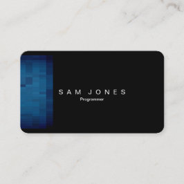 Moderne Blue Pixel Business Card Visitenkarte